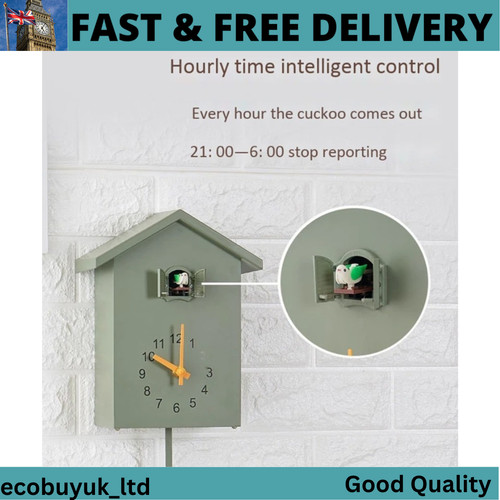 Modern cuckoo wall clock - wall,
