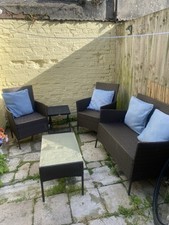 Wicker Garden Set Setting Outdoor Patio Furniture