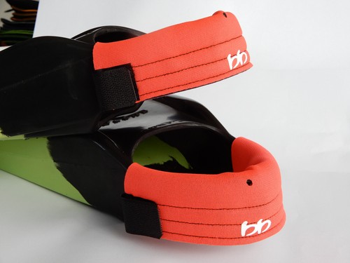 Bodyboard fins strap pads red - fins,