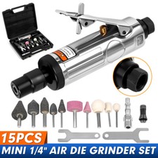 AIR DIE ANGLE GRINDER 15PC 1/4" POLISHER SANDER KIT