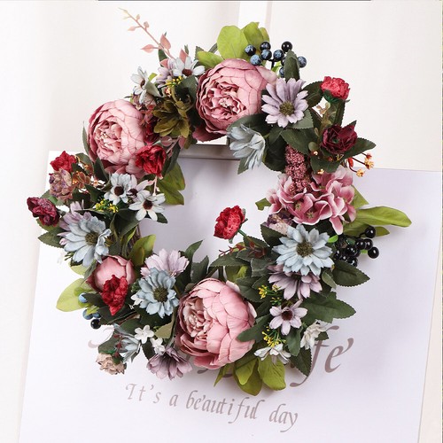 Aritificial flower wreath - aritificial,