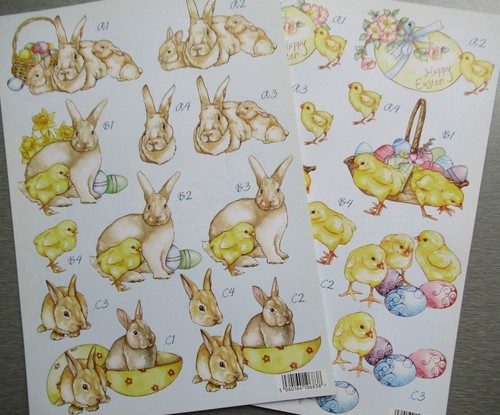Easter die cut decoupage - die,