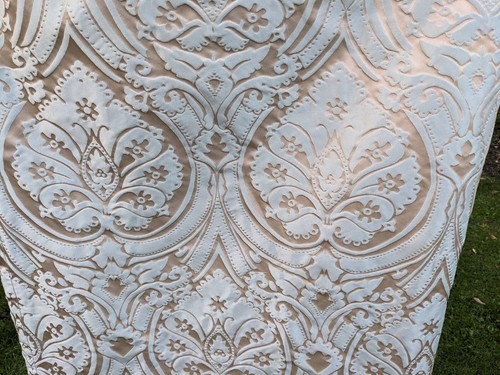 Vintage brocade curtains pair - brocade,