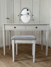 Laura Ashley Eleanor 2 Drawer Dressing Table, Mirror & Stool Set