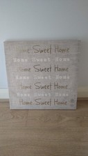 Framed canvas wall art Home Sweet Home 50x50cm