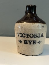 Antique Whisky Mini Jug, Victoria Rye Rare 1890S ￼