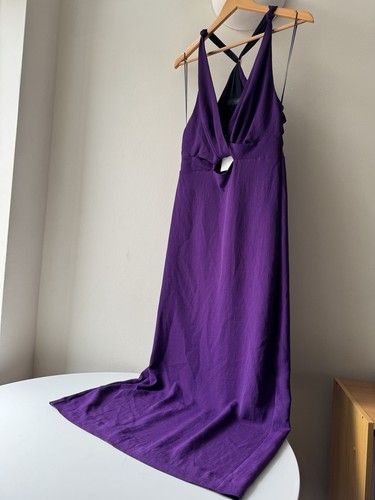 Zara purple maxi dress size - purple,