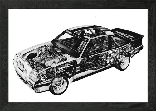 1984 opel manta 400 framed - manta,