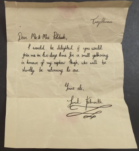 Original prop letter with - original,