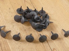 25 Clavos Nails Hand Forged Primitive Medieval Door Shutters 1" Hammered Black