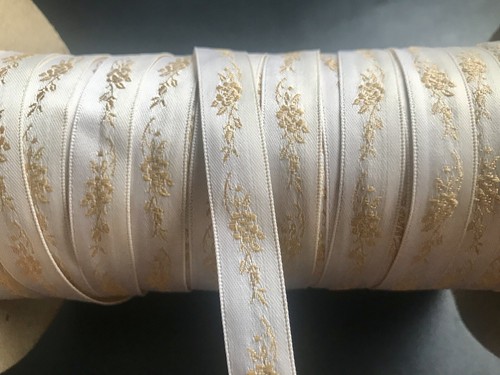 Vintage french jacquard woven - vintage,