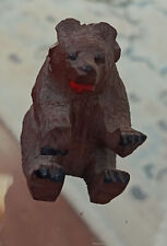 Small Vintage wooden bear figurine