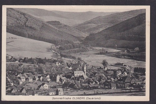 Olsberg brilon postcard - brilon, german