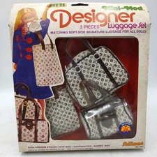 Barrel Bag Designer Luggage Set Shillman PITTI MINI MOD Fashion Doll Vintage Dag