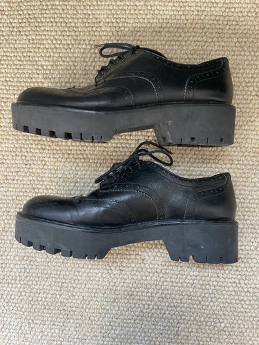Zara black leather lace - zara,
