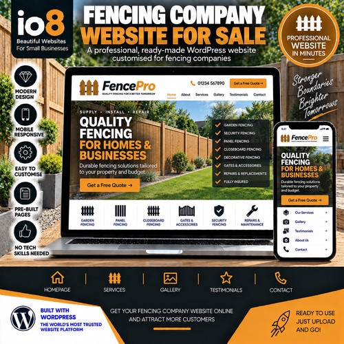 Fencing company website - fencing,