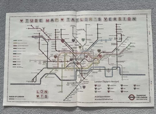 Taylor swift ldn tube map - swift,
