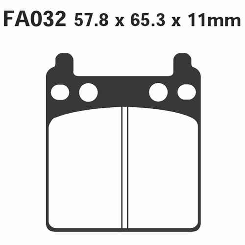 Pair brake pads - pair, fa032