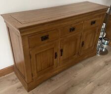 French Farmhouse Rustic Solid Oak Sideboard  Delivery Take UPTO 7 to 10 days 