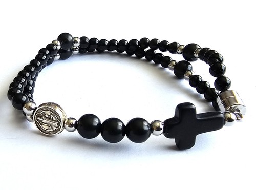 Gemstone rosary bracelet - ,