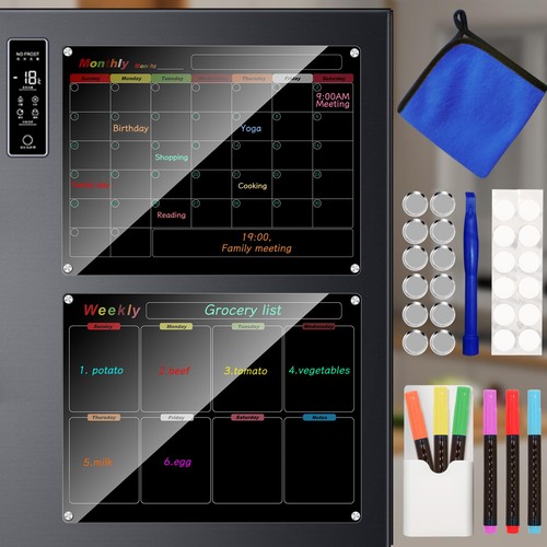 Acrylic magnetic calendar - acrylic,