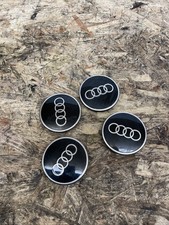 Audi 60mm Black Wheel Centre