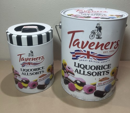 Taveners tin liquorice - tin, all