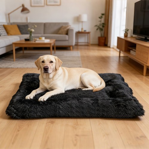 Dog cat bed plush fluffy - fluffy, pet