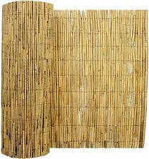 4m Bamboo Wide Natural Peeled Reed Screening Roll Reed Fencing Outdoor Garden