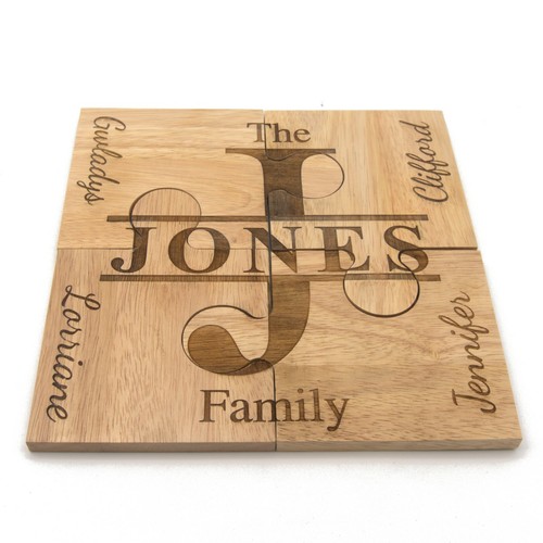 Personalised 4pc wooden - personalised, jigsaw