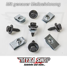 5x Metal Retainer Clamp Nut +