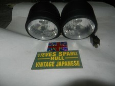 SUZUKI BANDIT BLACK TWIN HEADLAMP ASSY ,GSF400,600,650,SV650 ,8 inches wide .