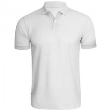 Mens Polo shirts Basic White poloshirt with sizes of polo tops mens S-3XL