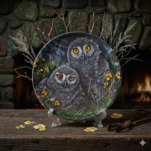 Wedgwood plates the baby owls - /the,