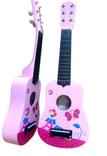 21'' CLASSIC GUITAR KIDS ACOUSTIC MUSICAL INSTRUMENT LEARNING PINK BUTTERFLY