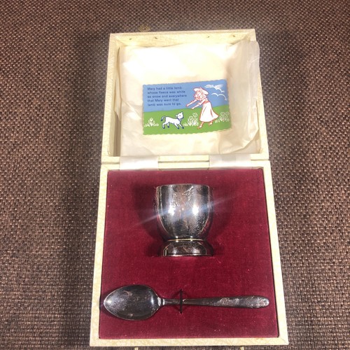 Vintage silver plated egg - plated, cup