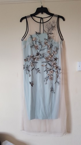 Coast nude turquoise dress - nude,