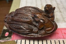 Netsuke Japanese Box Wood 2