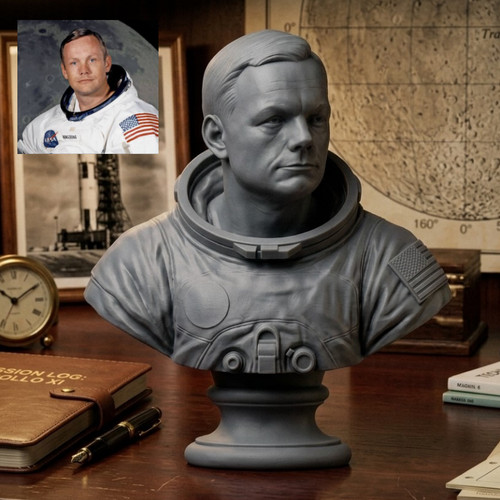 Neil armstrong bust naval - armstrong,