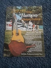 Vintage Harmony Acoustic  Guitar Foldout  Catalogue 60s ?
