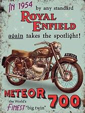 Royal Enfield Meteor 700 Motorcycle large steel sign  400mm x 300mm (og)
