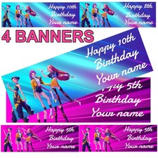 4x PERSONALISED BANNER ANY