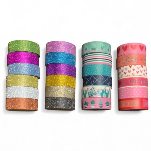 Glitter washi tape rolls 2 - tape, 6