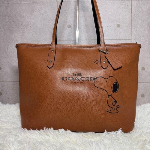 Coach peanuts snoopy brown - x,