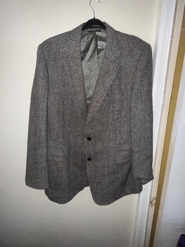 Harris tweed grey wool coat - harris,
