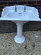 Sanitan Traditional Bathroom Suite Basin And WC. Reclaimed