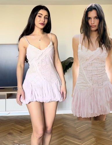Zara balloon mini dress light - zara,
