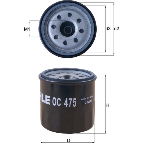 475 oil filter fits - oil, aixam