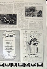 Old Vintage Print 1917 Motor