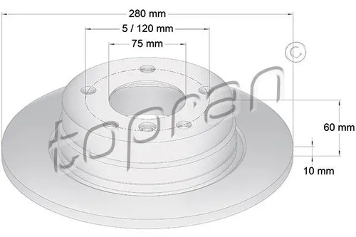Brake disc rear - disc,